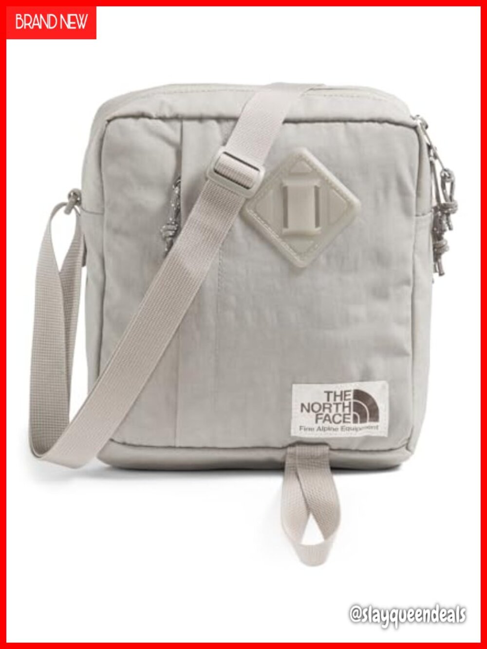 Berkeley Crossbody Bag Crinkly Nylon Water-Repellent Finish Adjustable Strap